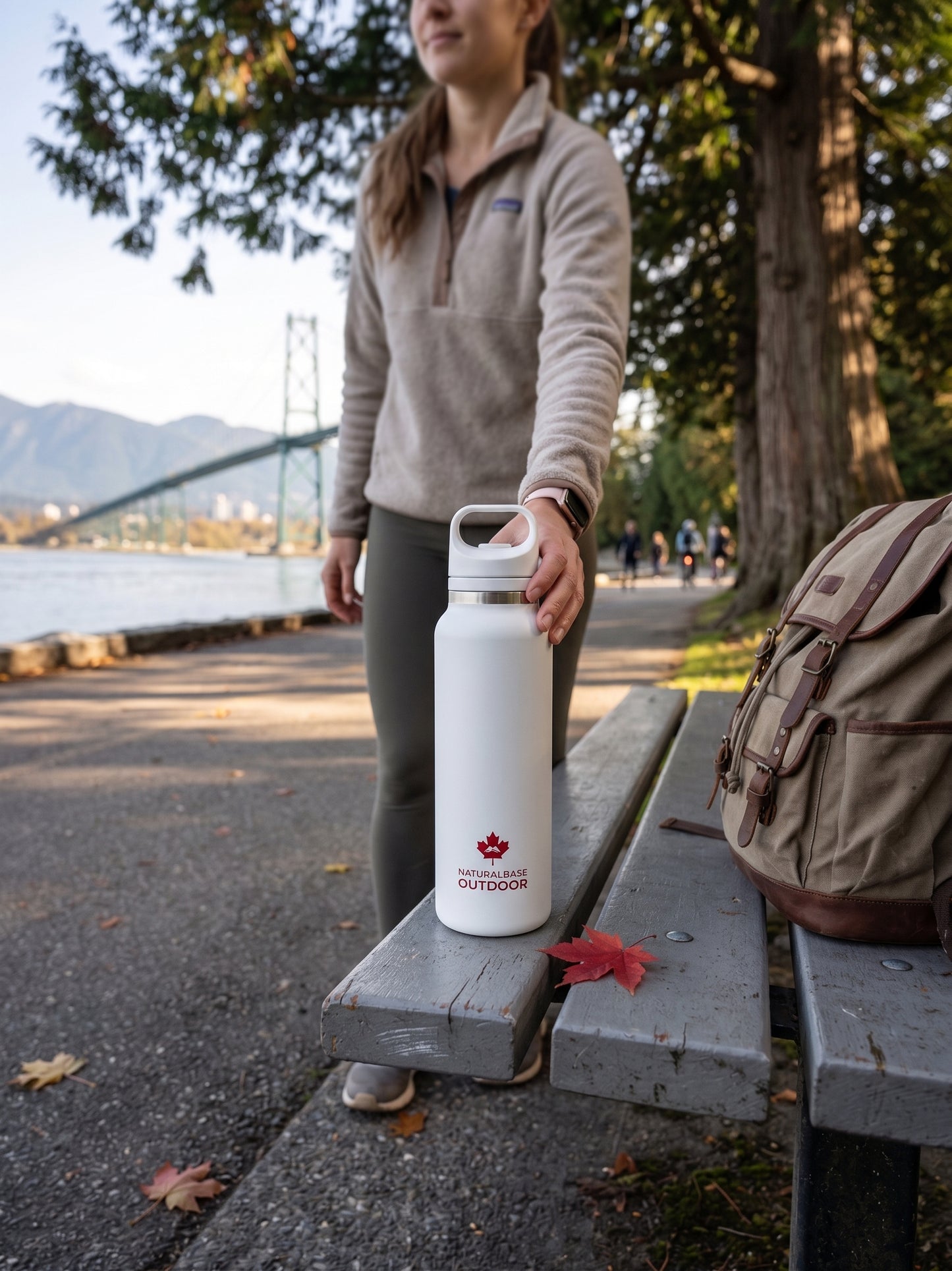 Insulated Flask with Tea Infuser & Rapid-Open Lid
