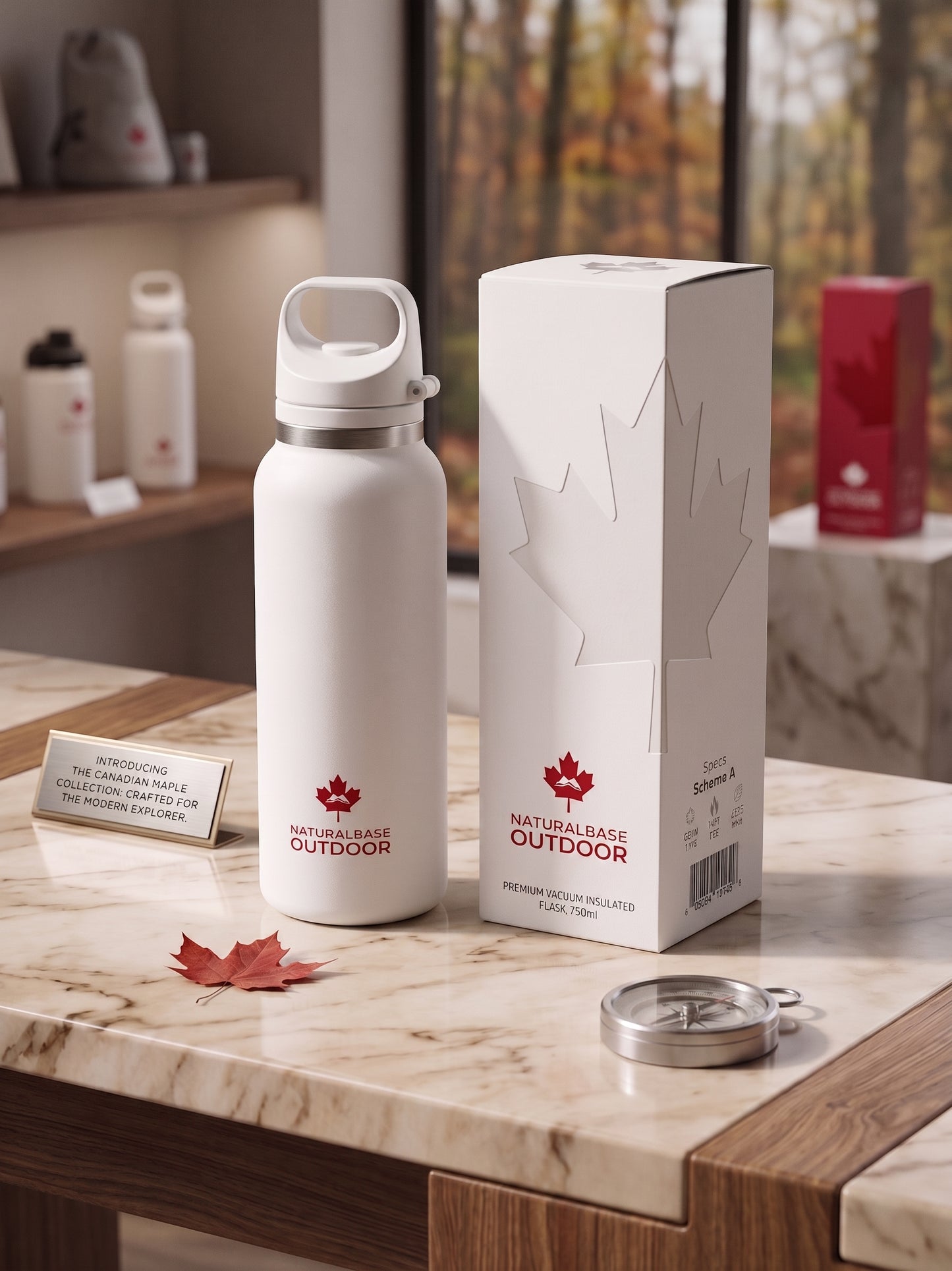 Insulated Flask with Tea Infuser & Rapid-Open Lid